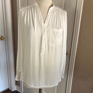 H&M Cream Button-Up Blouse